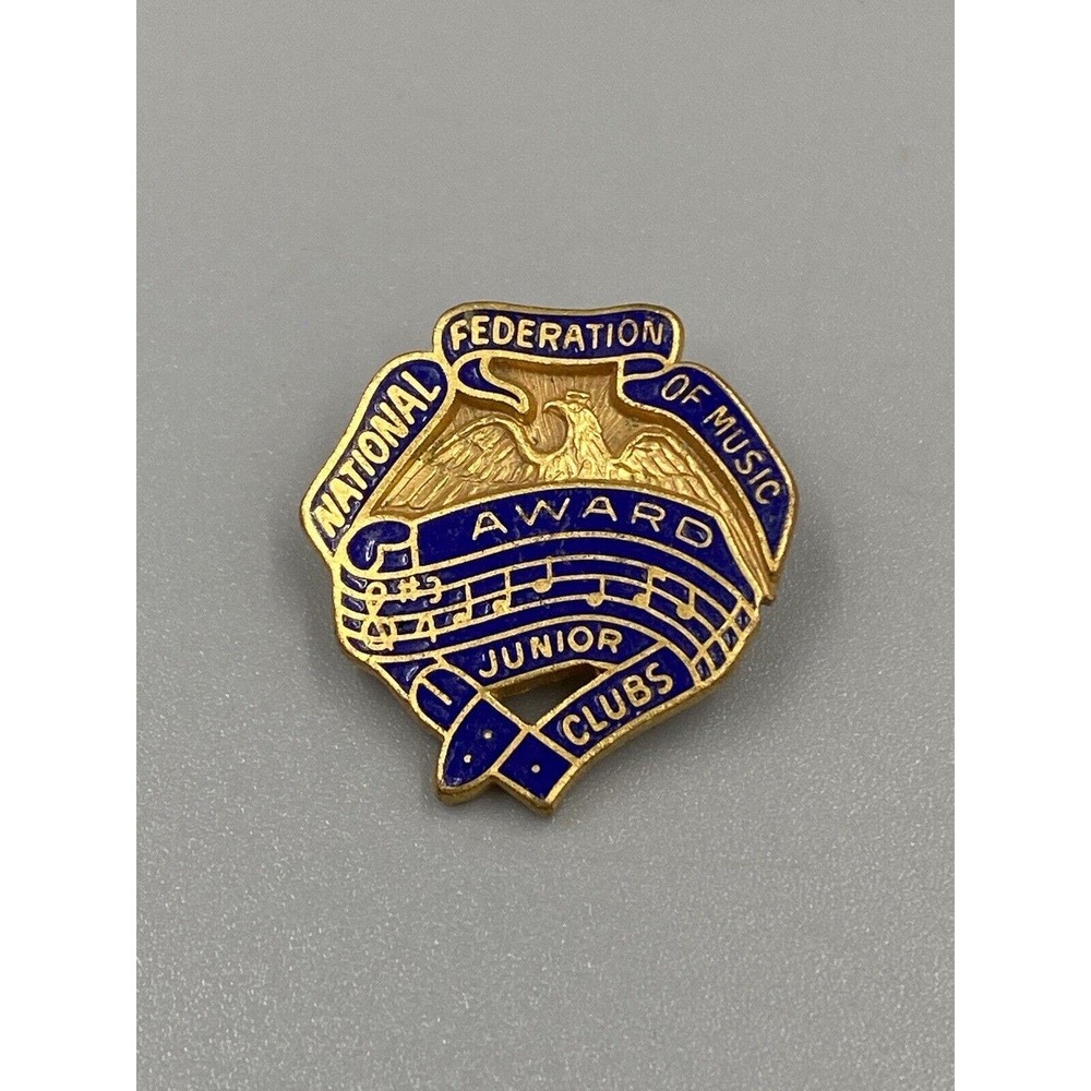 National Federation of Music Award Junior Clubs Lapel Pin Brooch